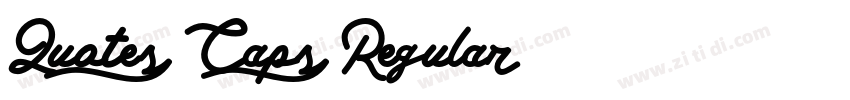 Quotes Caps Regular字体转换
